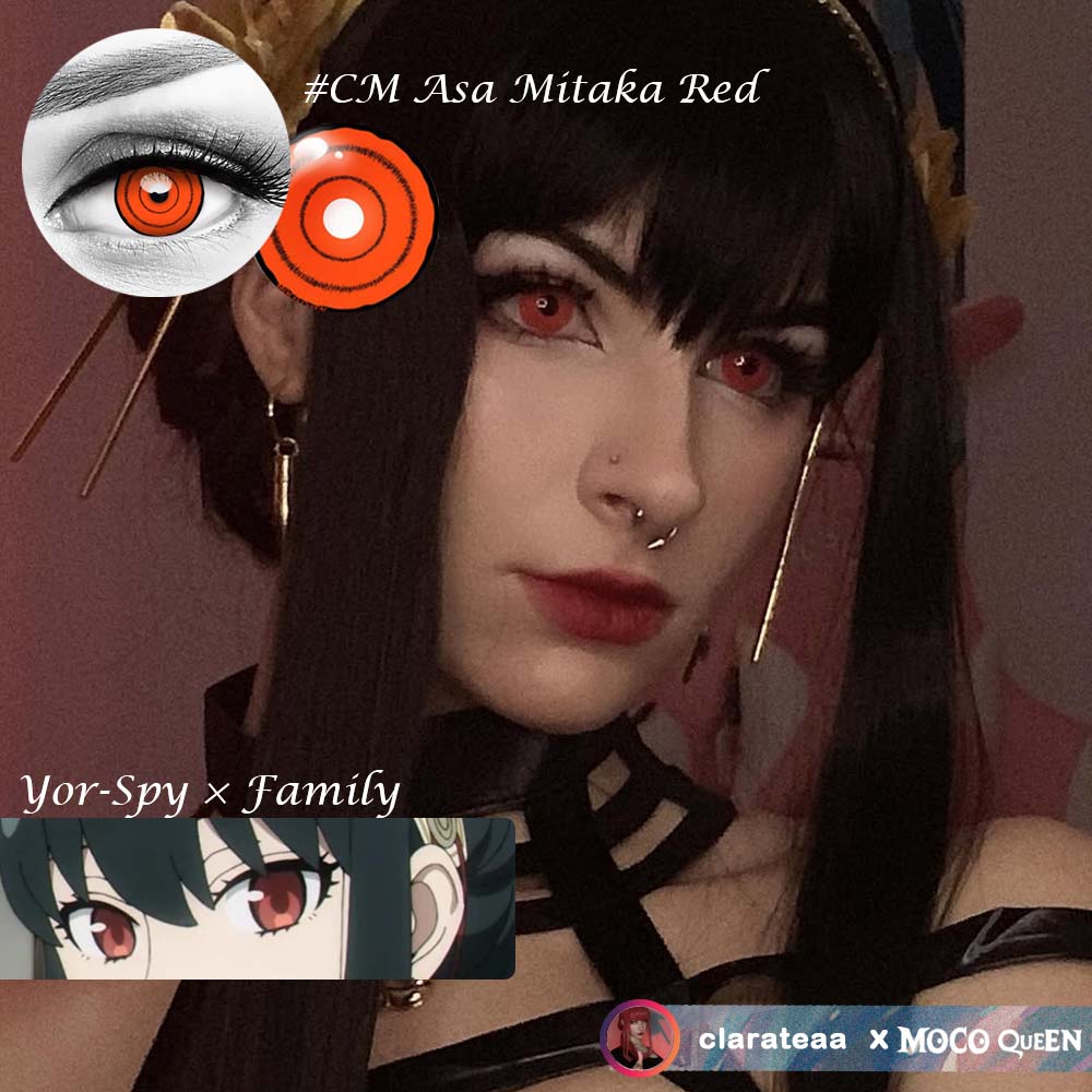 CM Asa Mitaka Red Costume Contacts