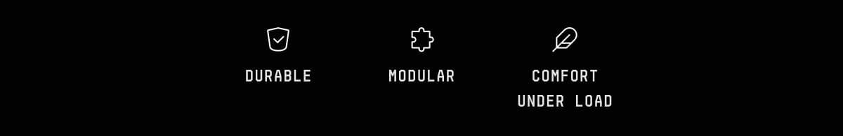 durable. modular. comfort under load