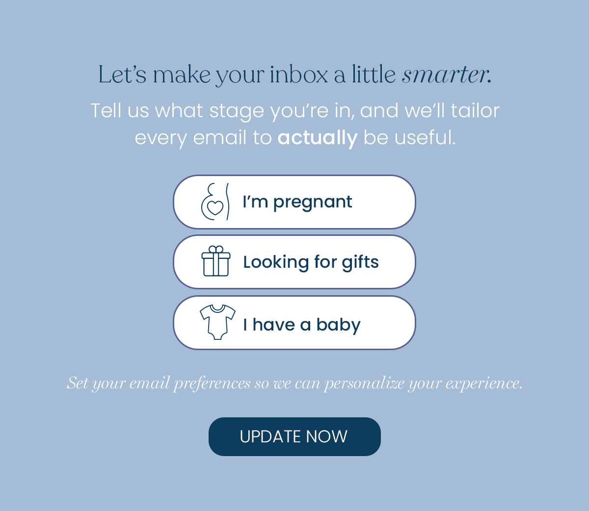 email preferences