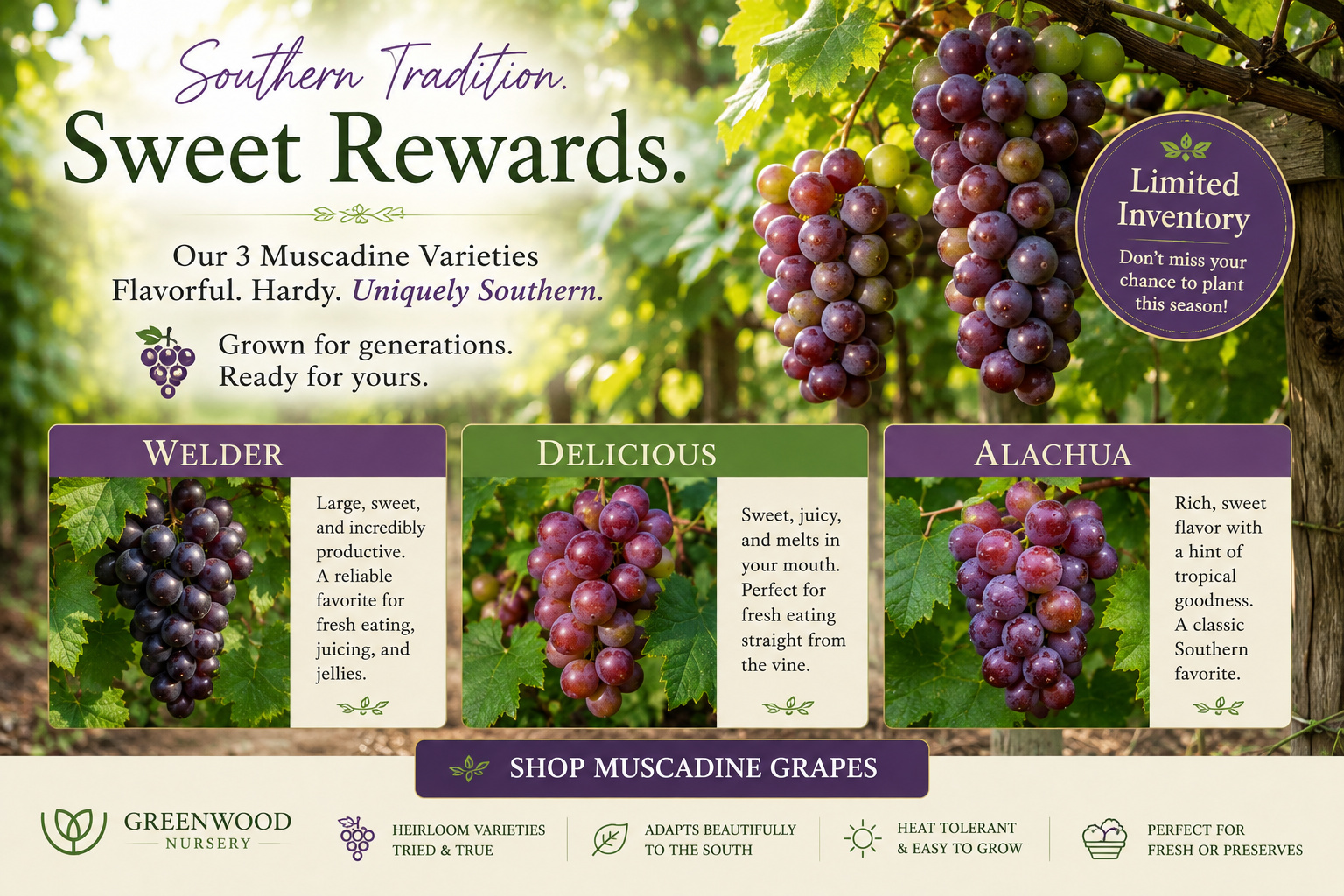 Shop Container Grown Muscadines