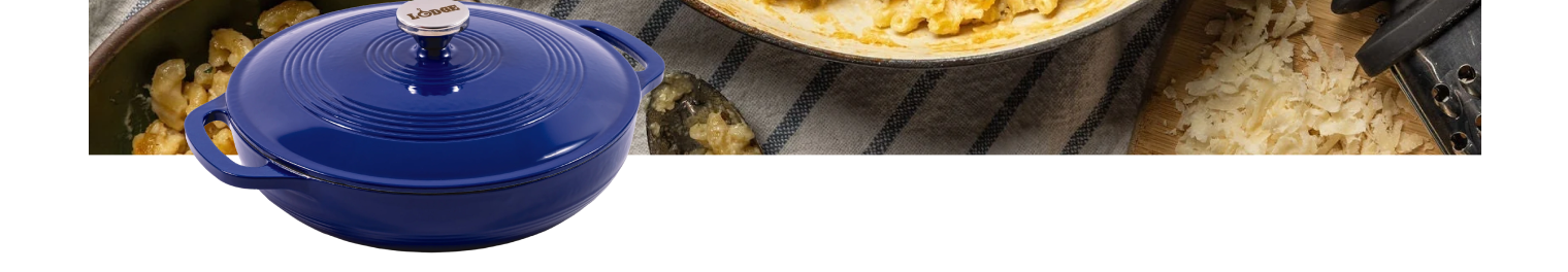 Blue Enameled Braiser