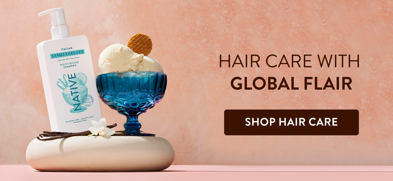 Hair care with global flair. Shop hair care. 