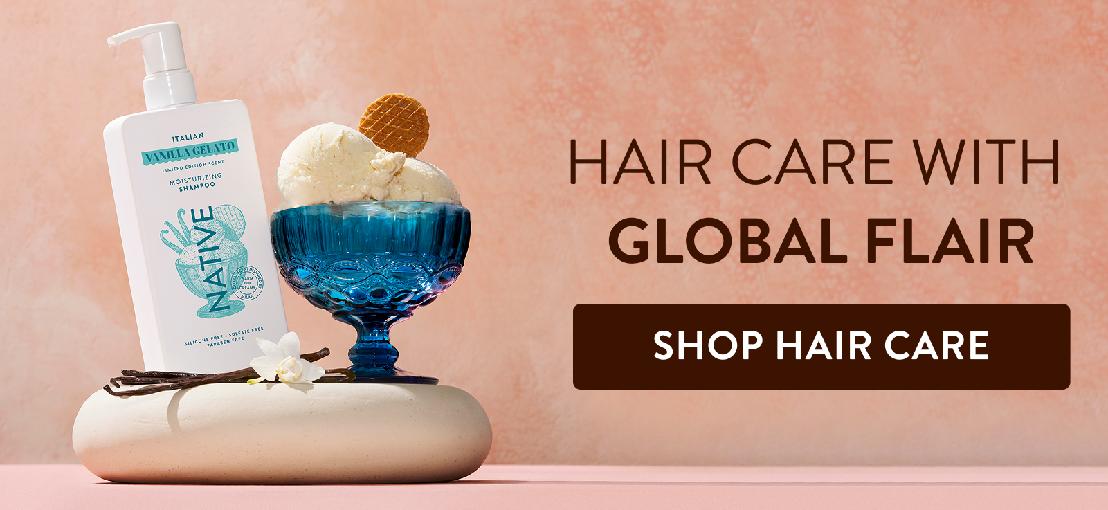 Hair care with global flair. Shop hair care. 