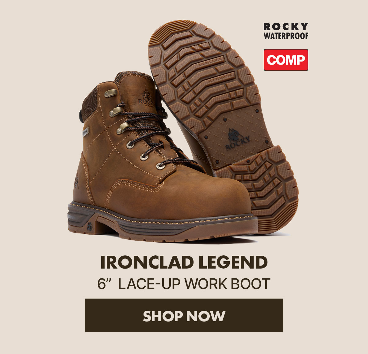 Rocky IronClad Legend 6” Composite Toe Work Boot