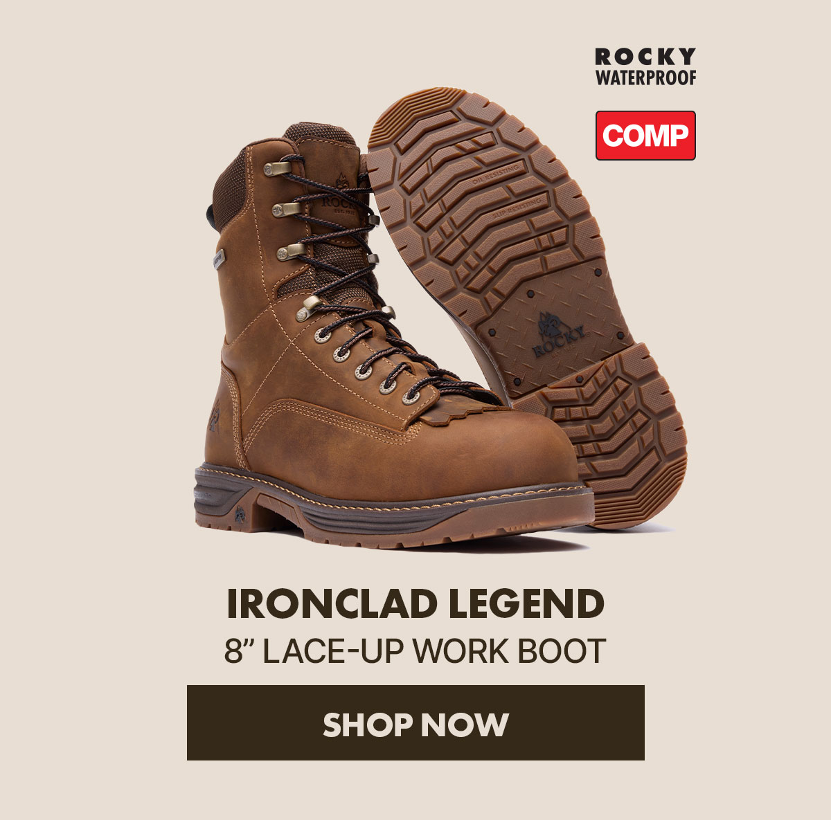 Rocky IronClad Legend Composite Toe Work Boot