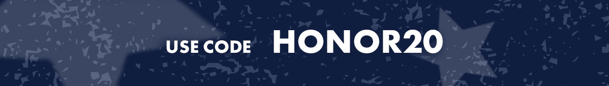 use code: HONOR20
