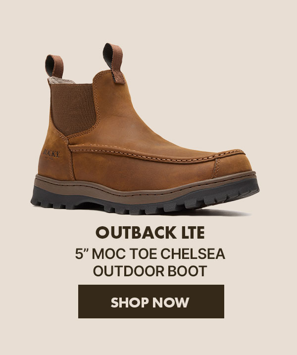 Rocky Outback LTE Moc Toe Chelsea Outdoor Boot