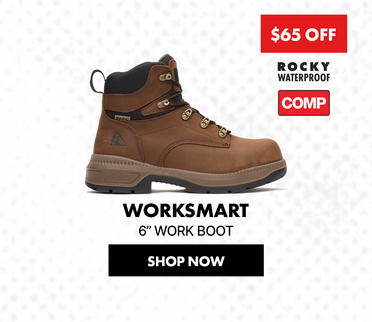 rocky boots | 3 days only | use code: 4UFRIDAY | save on worksmart work boots | Now only $69