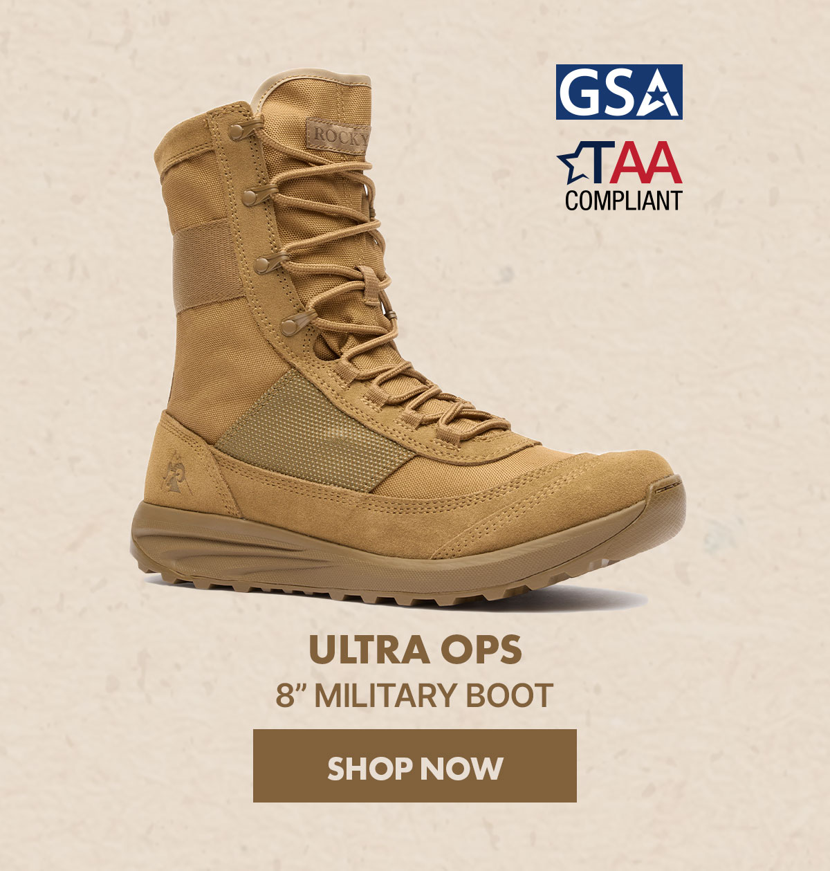Rocky Ultra Ops 8” Military Boot
