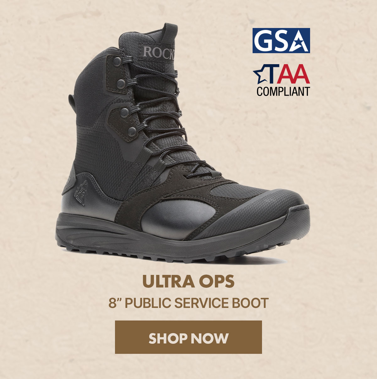 Rocky Ultra Ops 8” Public Service Boot