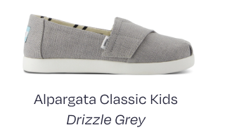 Alpargata Classic Kids Shoe Drizzle Grey Heritage Canvas - Image