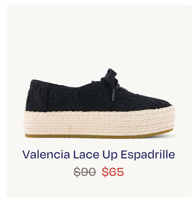 Valencia Lace-Up Platform Espadrille