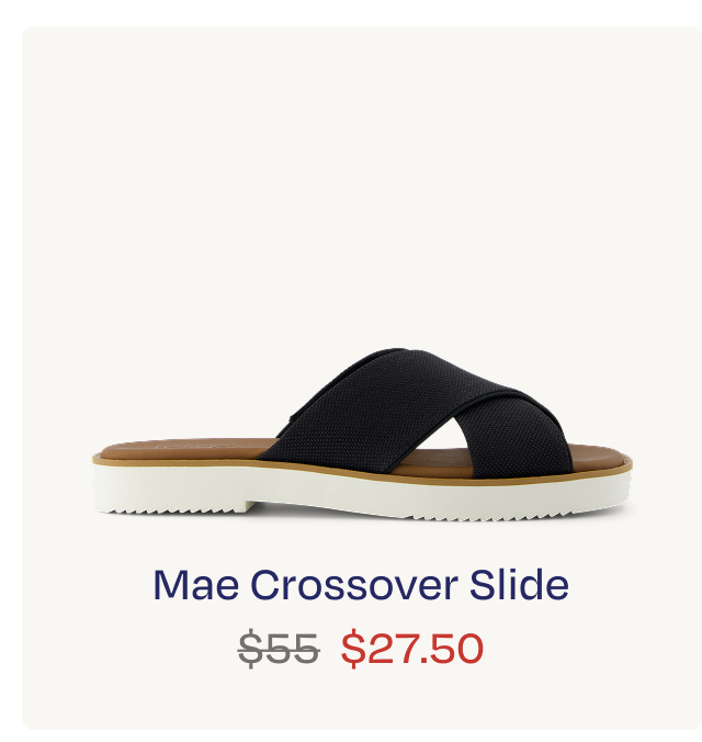 Mae Crossover Slide Sandal