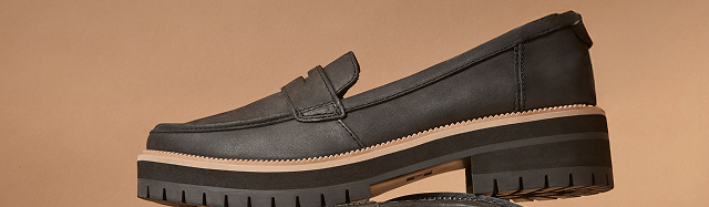 Cara Black Leather Loafer - Image