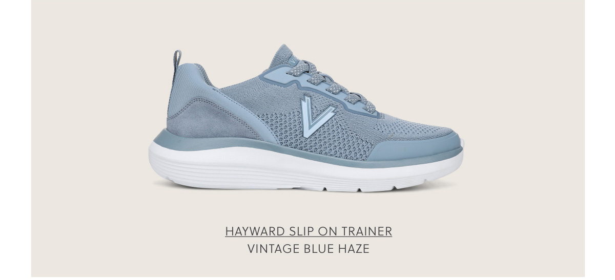 SHOP HAYWARD SLIP ON TRAINER - VINTAGE BLUE HAZE