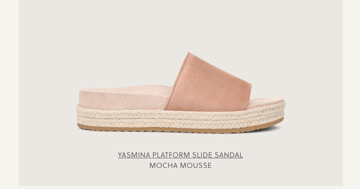 SHOP YASMINA PLATFORM SLIDE SANDAL - MOCHA MOUSSE