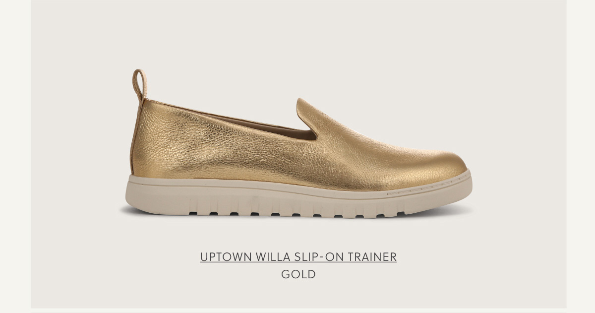 SHOP UPTOWN WILL SLIP-ON TRAINER - GOLD