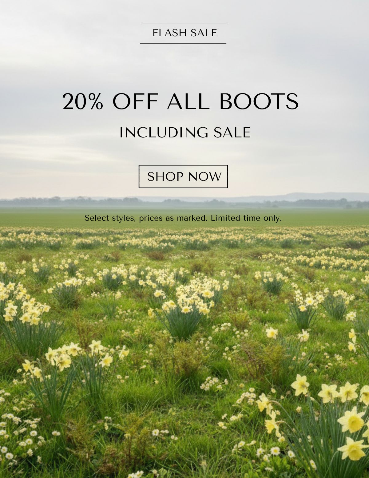 FLASH SALE - 20% OFF ALL BOOTS INCLUDING SALE - SHOP NOW - Select styles, prices as marked. Limited time only.
