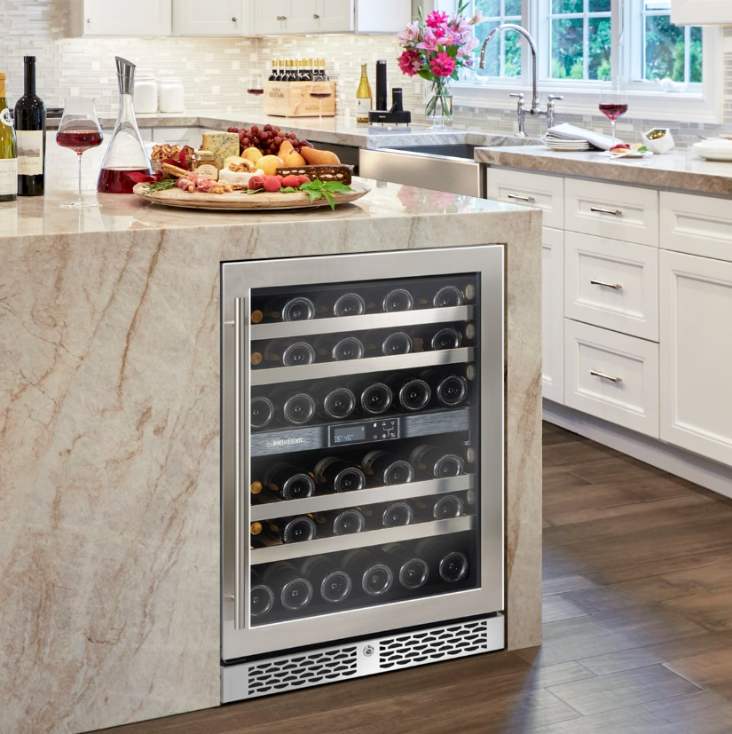 33-Bottle Signature Wine Refrigerator with Upright Bottle Storage
