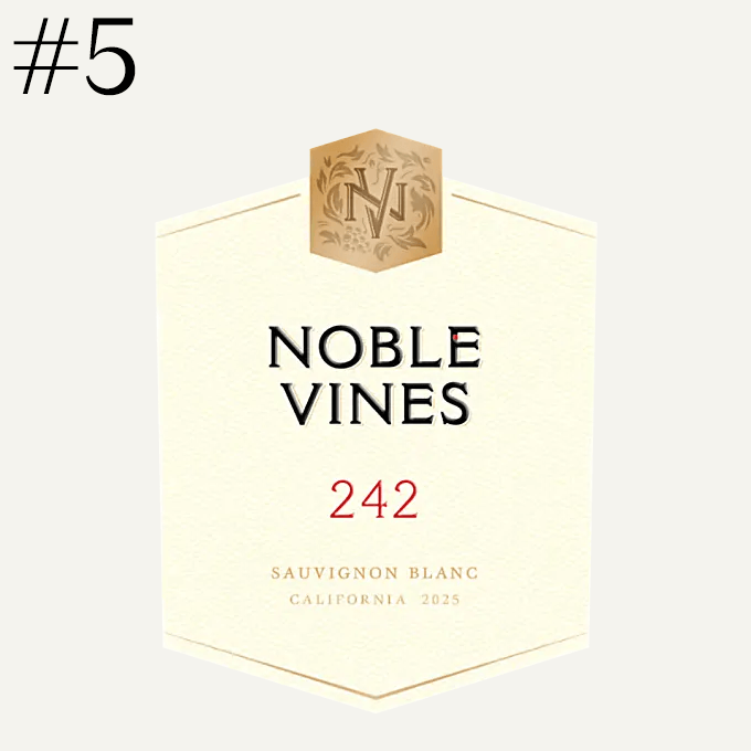 Noble Vines 2025 242 Sauvignon Blanc (California), $12