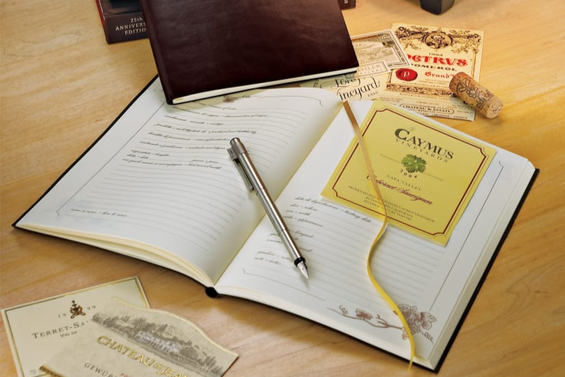 A Journal Designed to Capture Every Bottle
