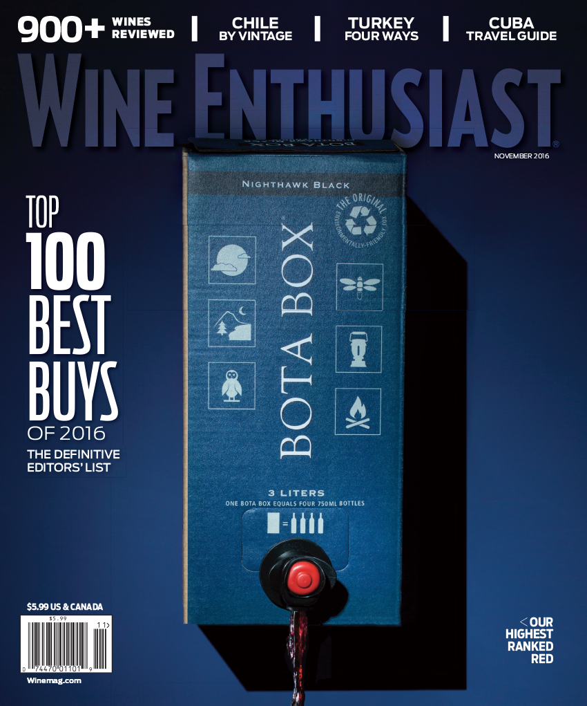Wine Enthusiast Magazine,  November 2016