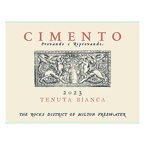Cimento 2023 Tenuta Bianca Rhône-Style White Blend (The Rocks District of Milton-Freewater), $95