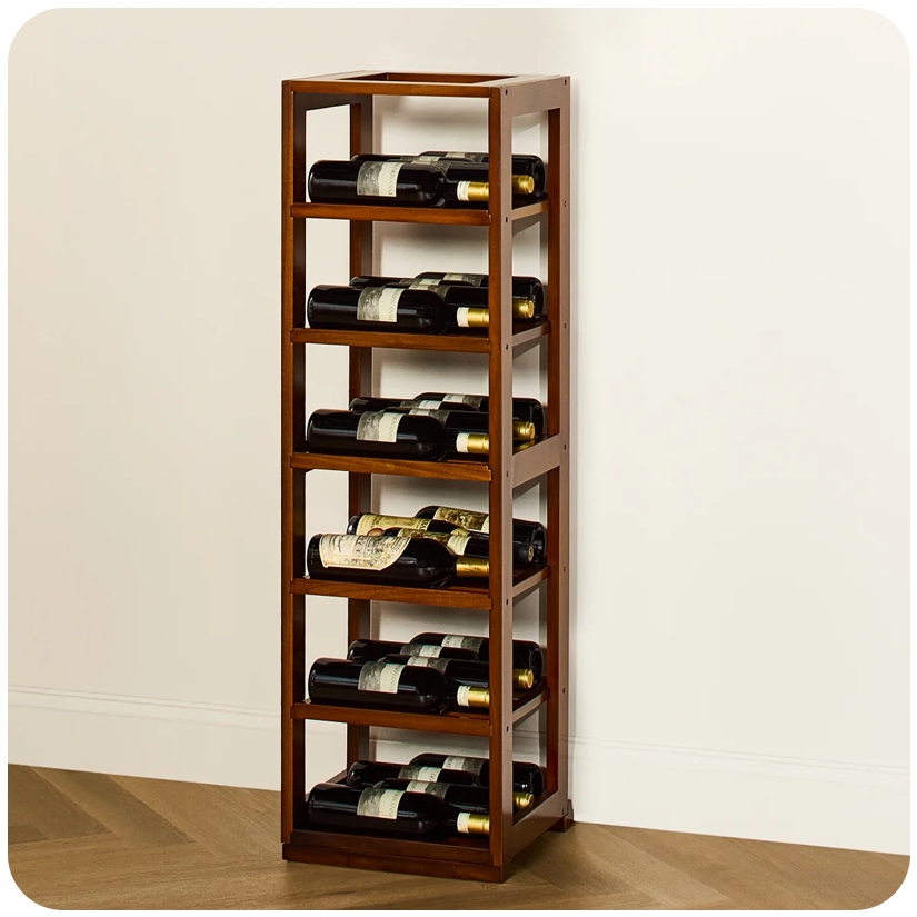 N'FINITY Stackable Triple-Deep Label-Forward 4-Foot Wine Rack N'FINITY Stackable Triple-Deep Label-Forward 4-Foot Wine Rack