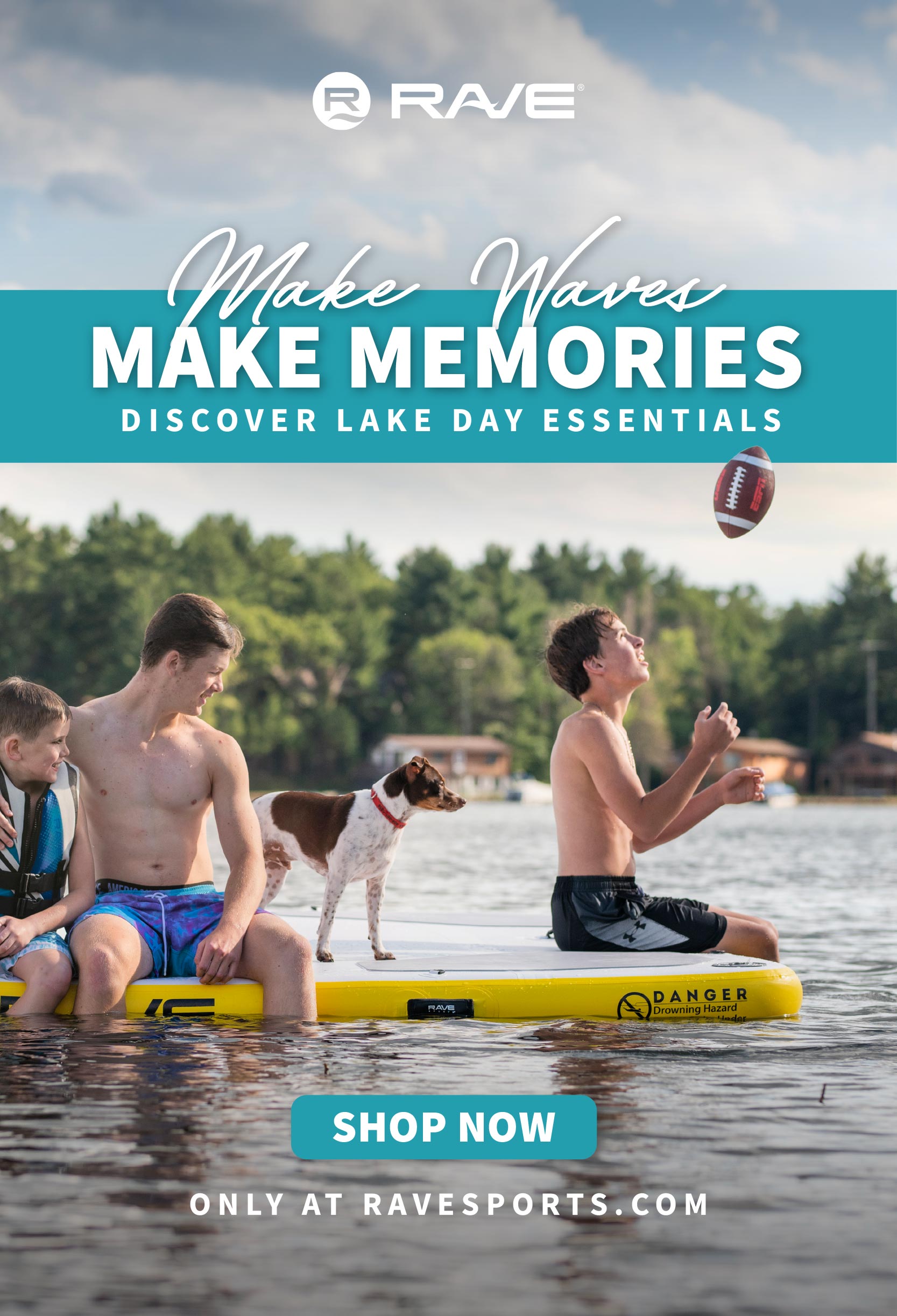 rave water sports towable boat tubes lake day summer aqua mat for end of boat or dock