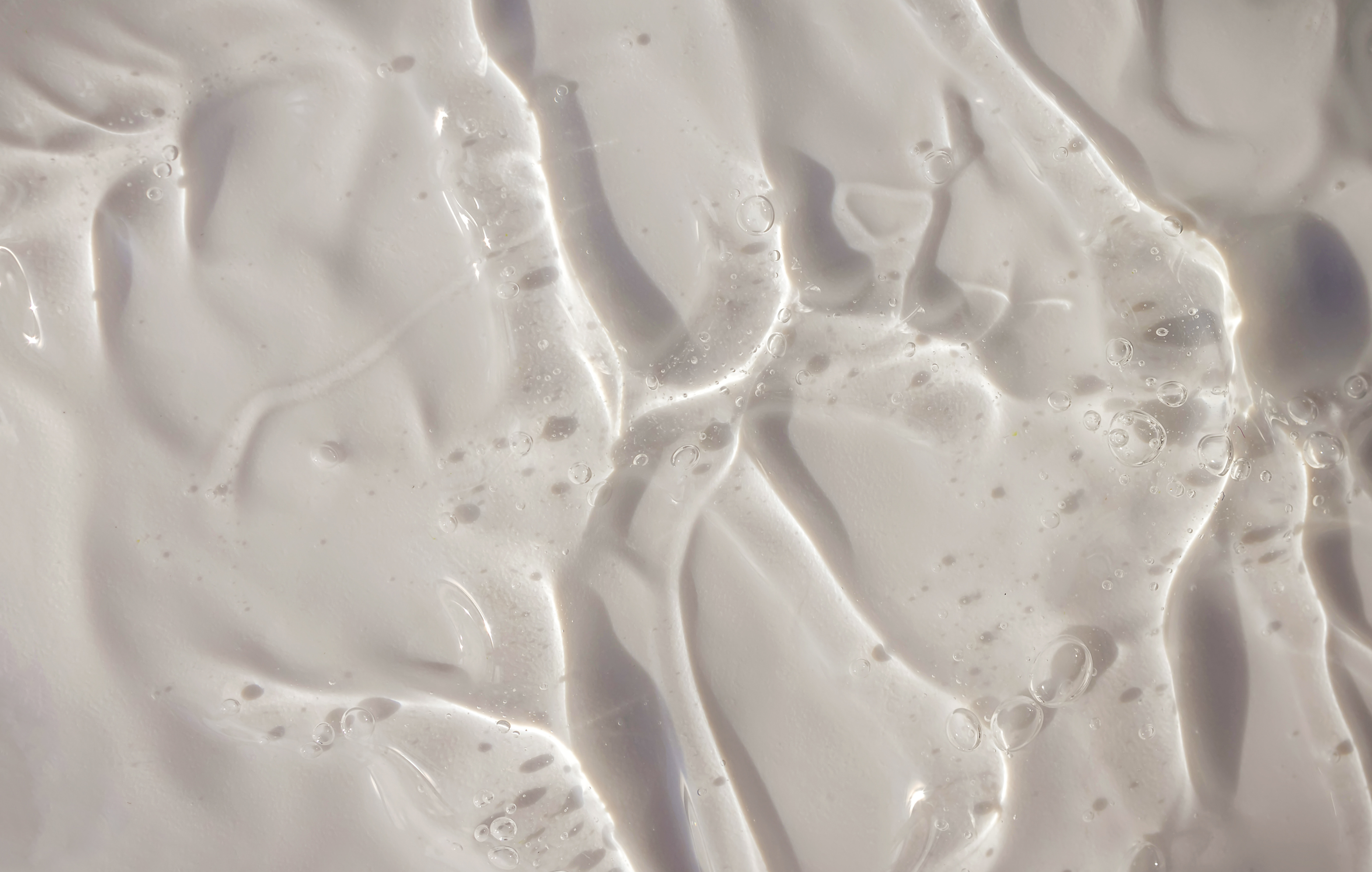 Natural peptide serum, close up